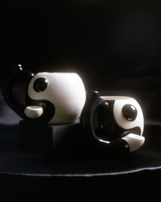 Ying Yang Ceramic Smoker Mug